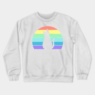 Cute Cat Rainbow Crewneck Sweatshirt